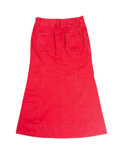 MARC JACOBS Vintage Red Maxi Skirt Size 6